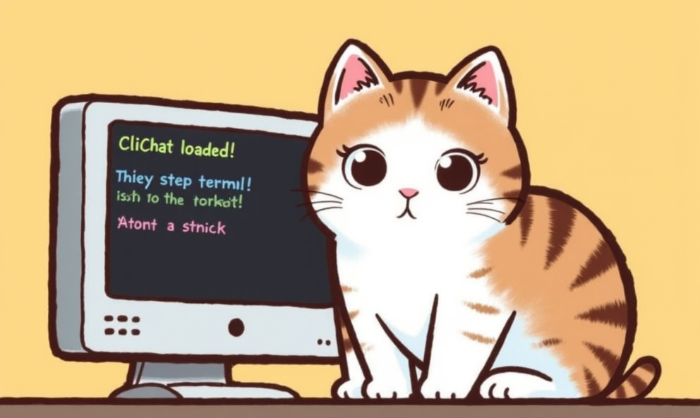Cartoon Cat Mascot - Playful Pose