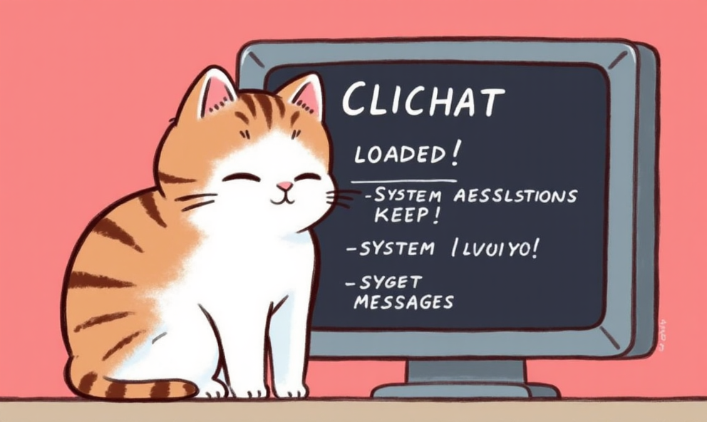 Cartoon Cat Mascot - Active Pose